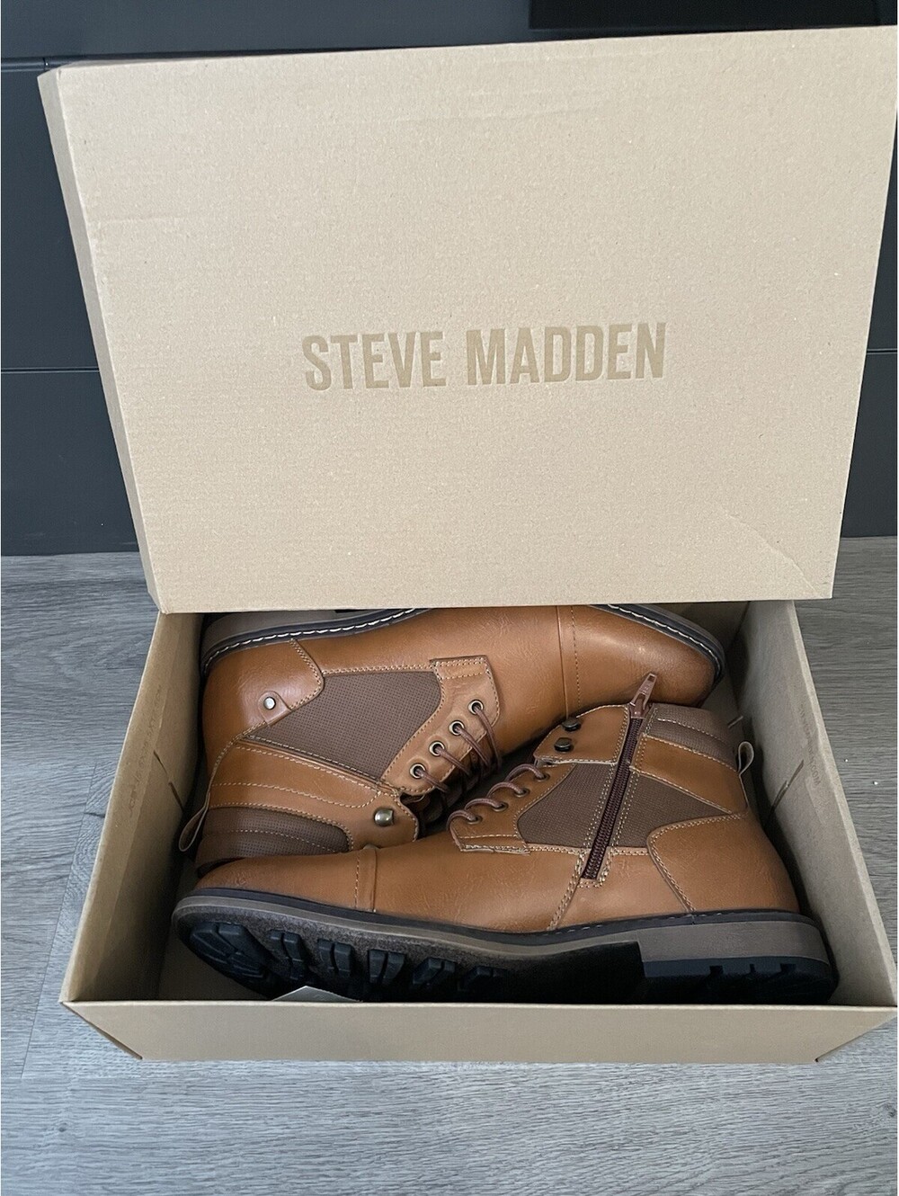 NEW Steve Madden Leather boots All-terrain Dress Boots Men's Size 11